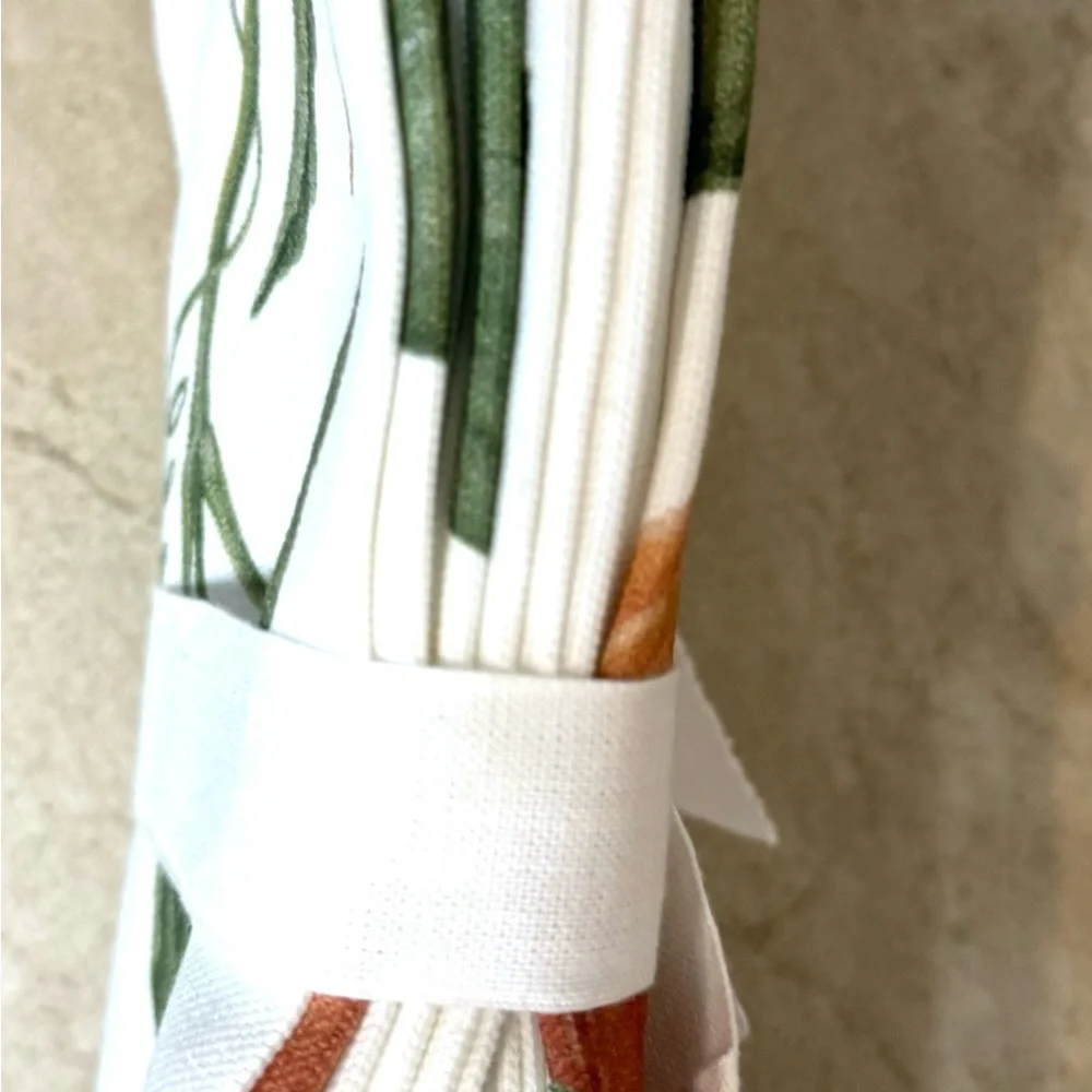 Pottery Barn Rustic Pumpkin Napkins- Set Of 4 - Picture 5 of 10